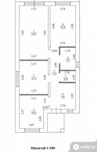 Дом 100 кв.м. Фото 12.