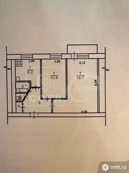 2-комнатная квартира 44 кв.м. Фото 11.