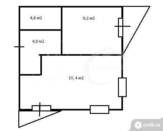 1-комнатная квартира 38 кв.м. Фото 19.
