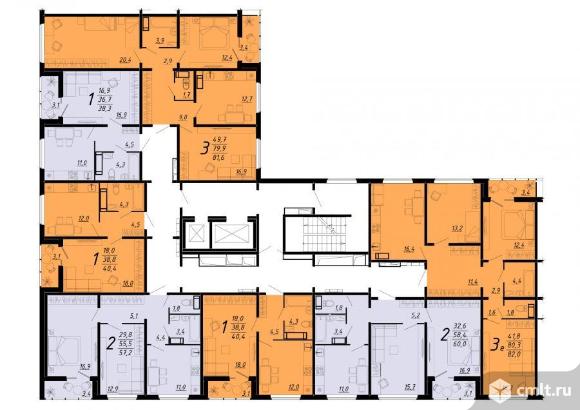3-комнатная квартира 81,6 кв.м. Фото 12.