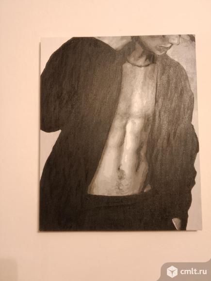 Картина акрил 40х50 "кубики". Фото 1.