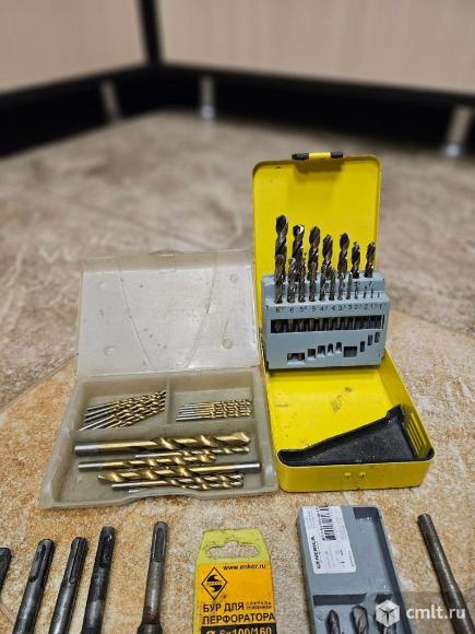 Сверла по металлу и буры по бетону отл.сост. Фото 1.