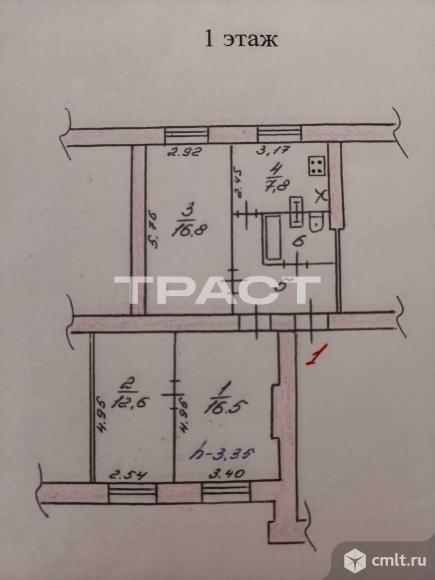 3-комнатная квартира 63 кв.м. Фото 18.
