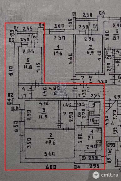 3-комнатная квартира 71,6 кв.м. Фото 11.