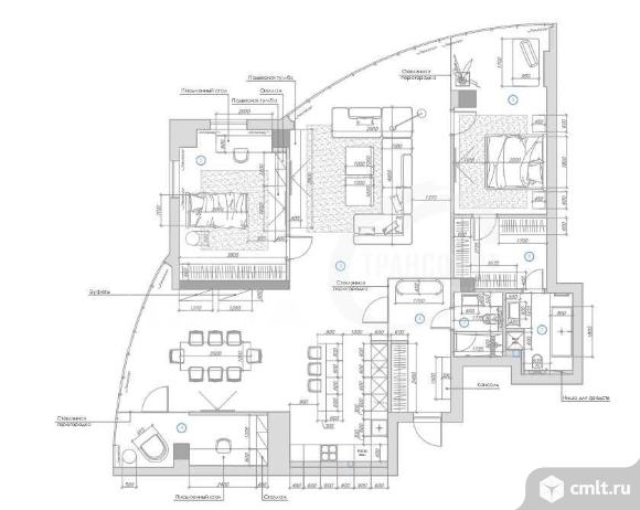 3-комнатная квартира 136 кв.м. Фото 10.