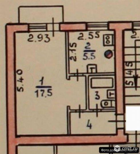 1-комнатная квартира 29 кв.м. Фото 1.