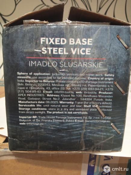 Тиски тисы 100 и 80 мм поворотные новые. Фото 12.