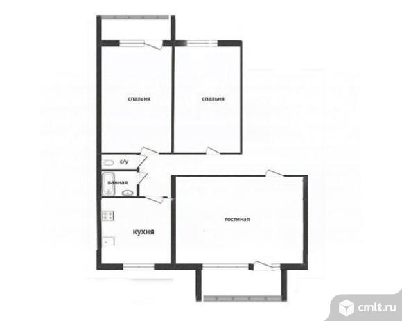 3-комнатная квартира 63,8 кв.м. Фото 14.