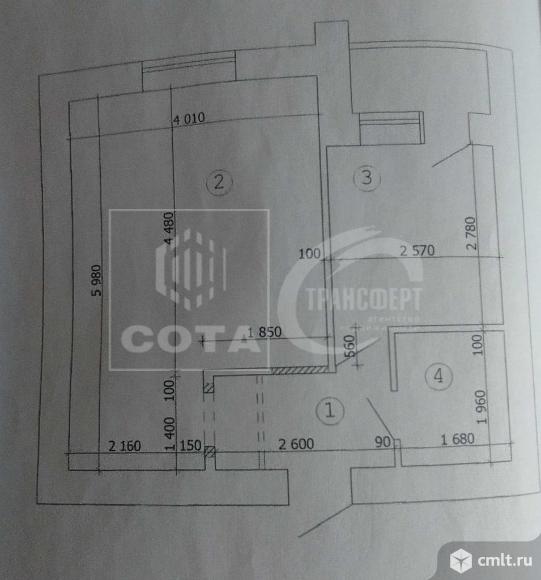 1-комнатная квартира 35,6 кв.м. Фото 18.