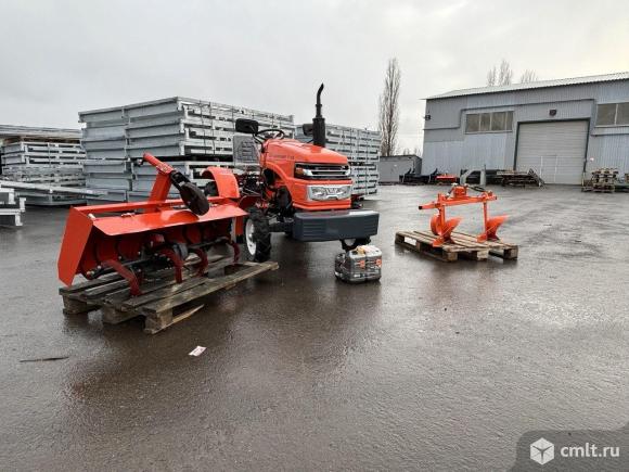 Трактор КЕНТАВР Т-15(Т-5)+Почвофреза 1,2+Плуг Flagman-2.15. Фото 5.