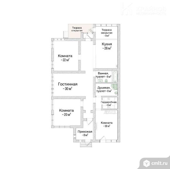 Таунхаус 149,7 кв.м. Фото 1.