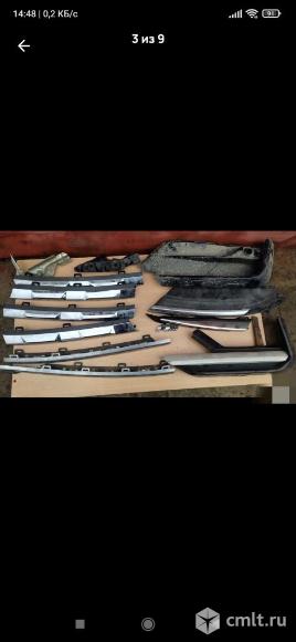 Детали. Накладки на бампер, телевизор, пыльник, хром. Volkswagen Tiguan II R-lini 2021г. Фото 5.