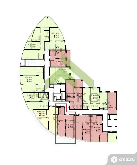 2-комнатная квартира 58,3 кв.м. Фото 16.