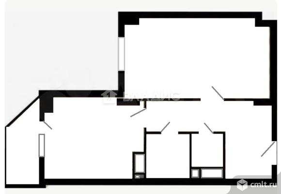 1-комнатная квартира 46,8 кв.м. Фото 9.