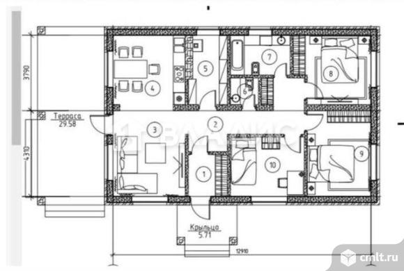 Дом 100 кв.м. Фото 17.