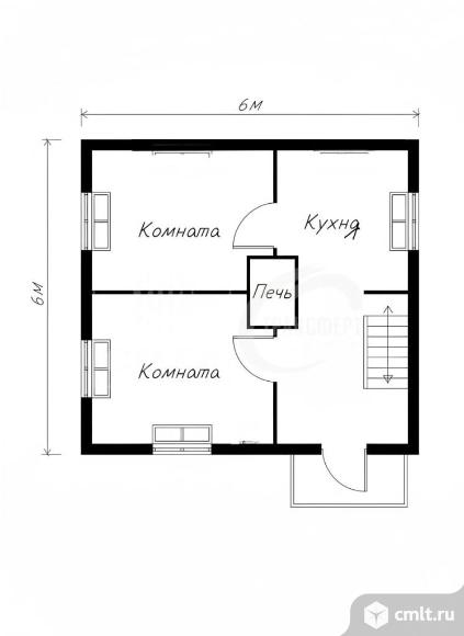 Дача 56 кв.м. Фото 10.
