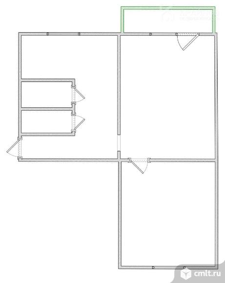 2-комнатная квартира 44 кв.м. Фото 1.