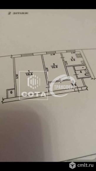 2-комнатная квартира 45,1 кв.м. Фото 17.