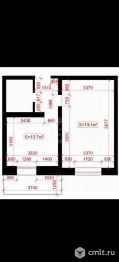 1-комнатная квартира 37,4 кв.м. Фото 17.