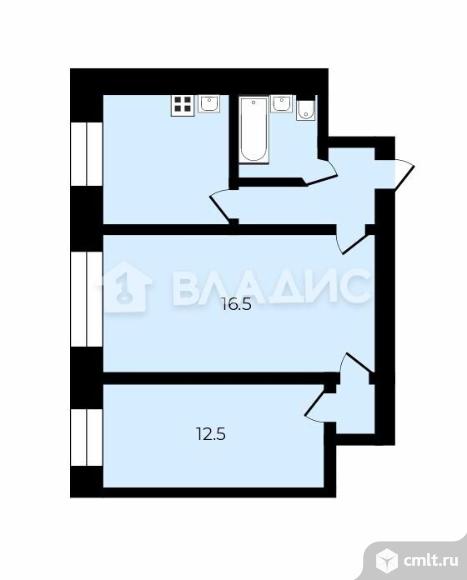 2-комнатная квартира 42,4 кв.м. Фото 20.