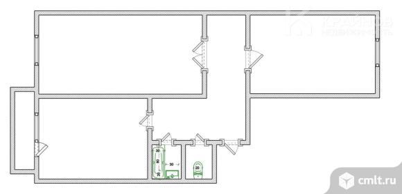 2-комнатная квартира 67,2 кв.м. Фото 1.