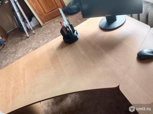 Стол офисный угловой 130/132/72. Фото 4.