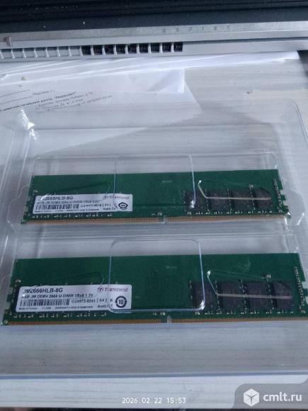 Оперативная память DIMM DDR4 8GB, 2666MHz, Transcend JM2666HLB 16 Gb. Фото 1.