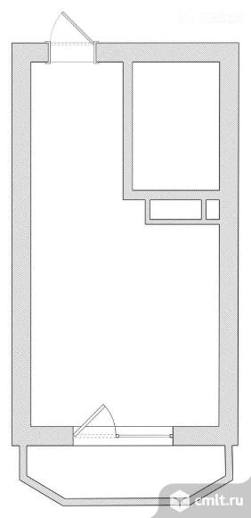 1-комнатная квартира 30,5 кв.м. Фото 1.