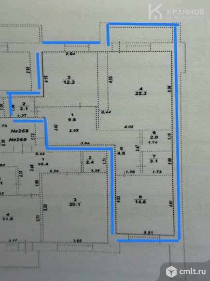 2-комнатная квартира 71,1 кв.м. Фото 1.