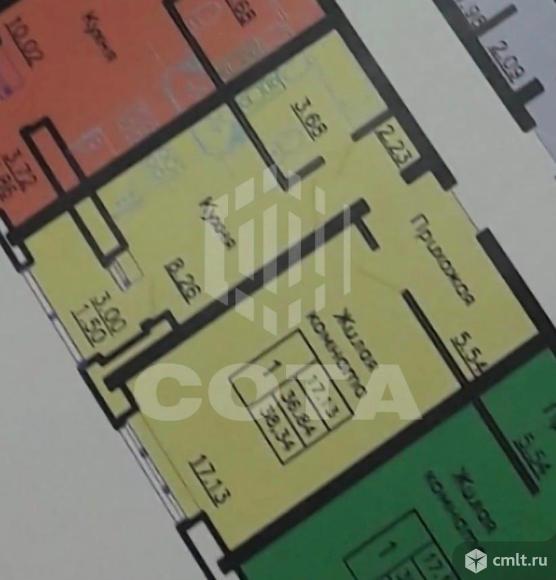 1-комнатная квартира 36,5 кв.м. Фото 10.