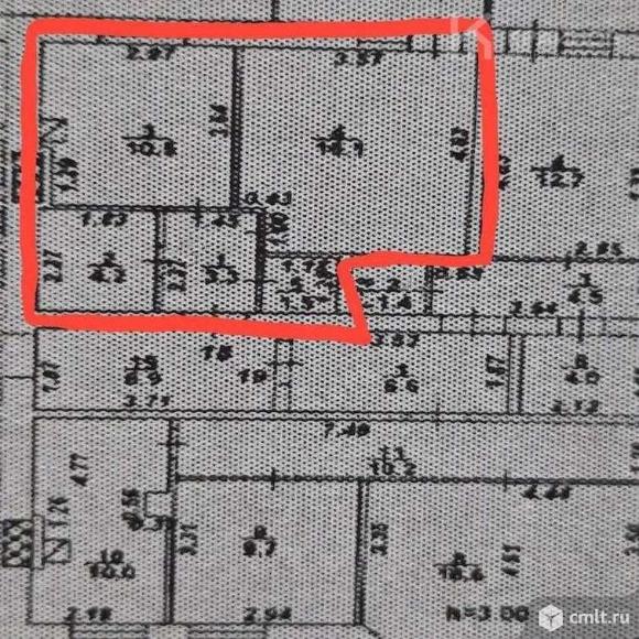 1-комнатная квартира 35,6 кв.м. Фото 1.