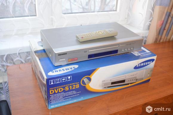 Видеопроигрыватель DVD плеер Samsung S-128 в отличном состоянии. Фото 1.