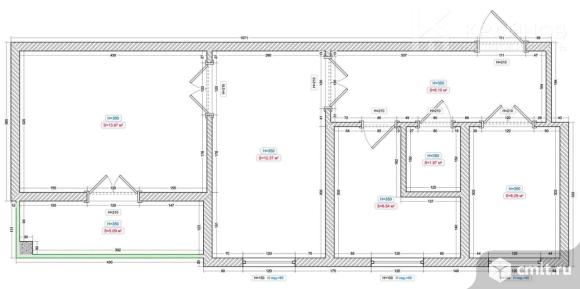 3-комнатная квартира 49,3 кв.м. Фото 1.