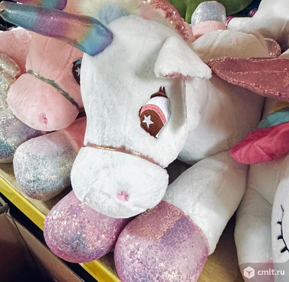 Мягкая игрушка единорог 1 метр. Фото 1.