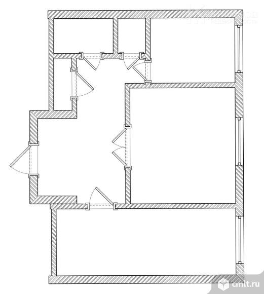 2-комнатная квартира 52,1 кв.м. Фото 1.