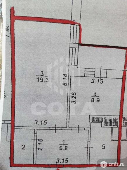 1-комнатная квартира 41,7 кв.м. Фото 14.