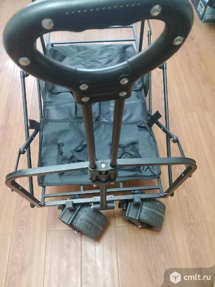 Тележка на колесах складная для сада и кемпинга. Фото 3.