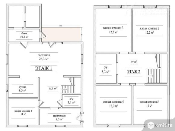 Дом 152,6 кв.м. Фото 1.