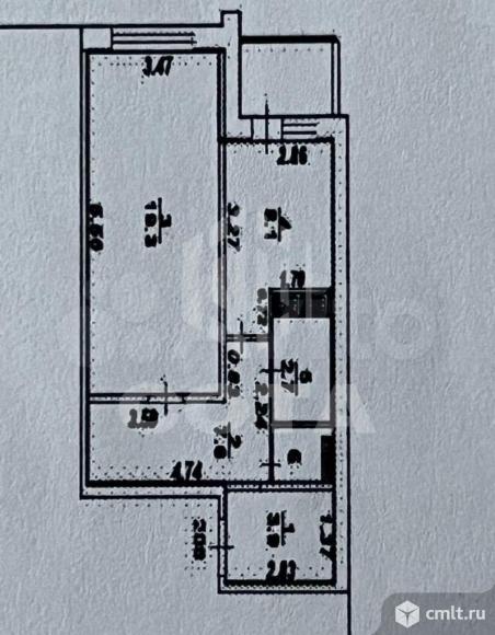 1-комнатная квартира 42,9 кв.м. Фото 19.