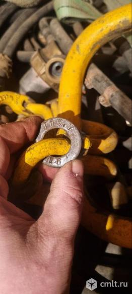 Строп цепной для крана 4СЦ 6,7*6000 (4 ветвевой, цепной г/п 6,3 т длиной 6  мс замками). Фото 2.