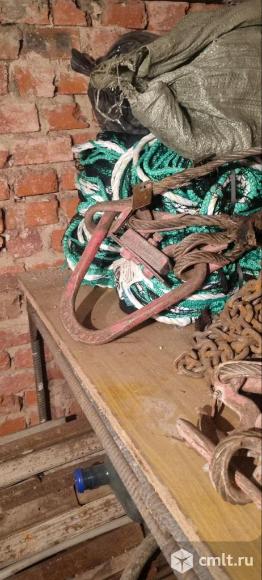 Строп 4СК 3,0*1500 для крана на большой  гак (4х ветвевой, канатный 3 т г/п, длинной 1,5 мс крюками). Фото 1.