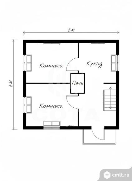 Дача 56 кв.м. Фото 10.