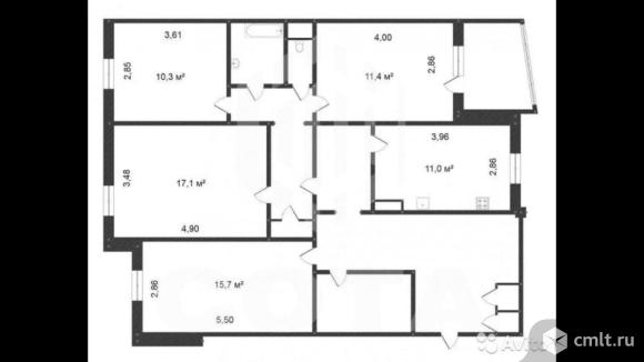 4-комнатная квартира 96,4 кв.м. Фото 15.