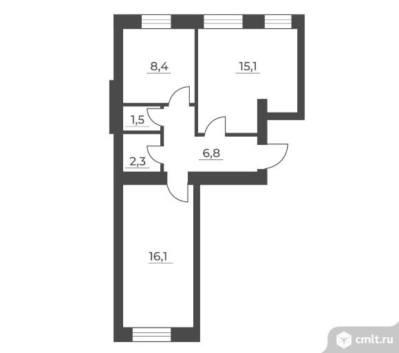 Продам 2-комн. квартиру 50.2 кв.м.. Фото 1.