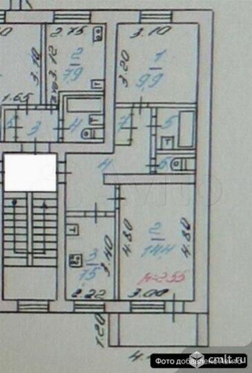 2-комнатная квартира 45,1 кв.м. Фото 19.