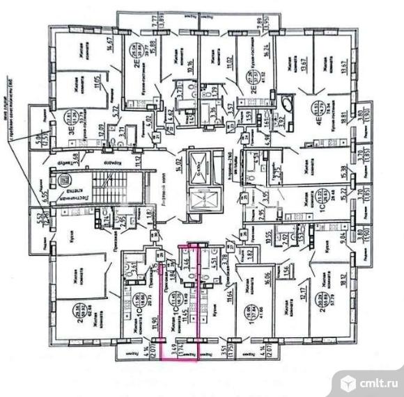 1-комнатная квартира 18,49 кв.м. Фото 1.