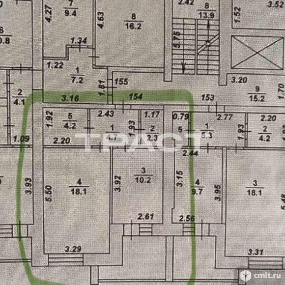 1-комнатная квартира 39,5 кв.м. Фото 20.