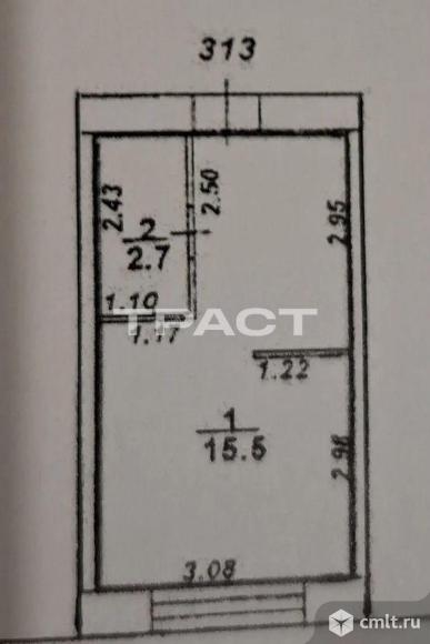 1-комнатная квартира 18,3 кв.м. Фото 8.