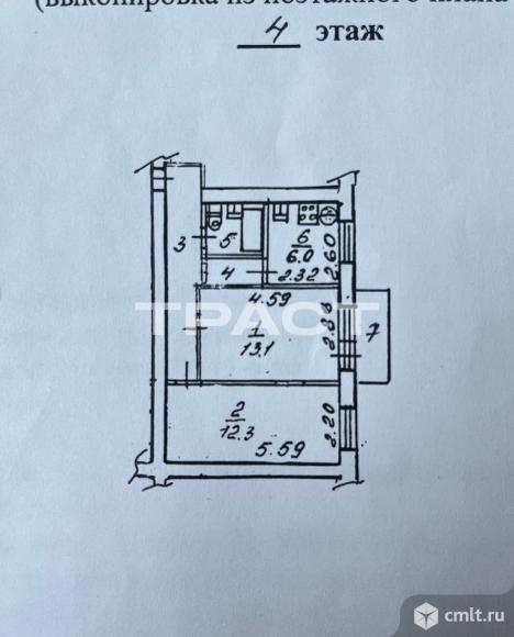 2-комнатная квартира 44,8 кв.м. Фото 18.