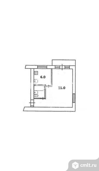 1-комнатная квартира 30,5 кв.м. Фото 20.